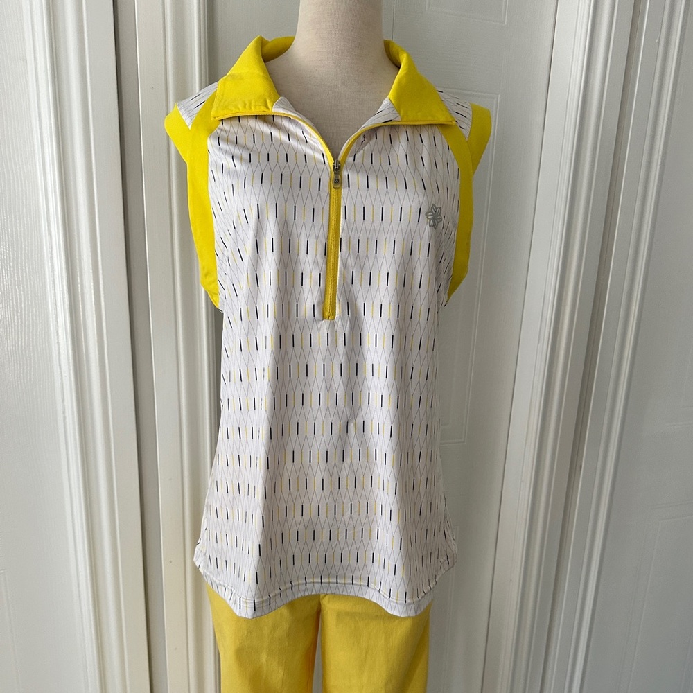 Spanner Sport Sleeveless Collared Top